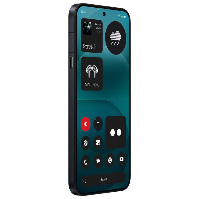 Nothing Phone 4a Pro, smartphone 5G, 6.83'' AMOLED 144Hz, Snapdragon 7 Gen 4, 8 GB RAM, 128 GB, tripla fotocamera 50 MP OIS, 5080 mAh, nero