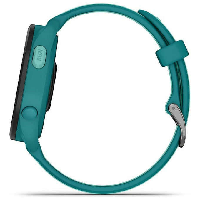 Garmin Forerunner 165 Music, smartwatch GPS, display AMOLED 1.2'', cardiofrequenzimetro, 43 mm, turchese