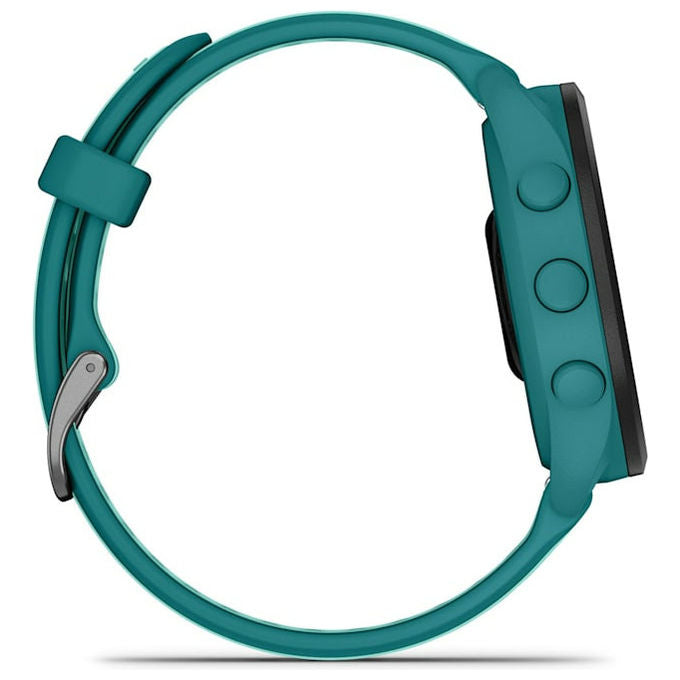 Garmin Forerunner 165 Music, smartwatch GPS, display AMOLED 1.2'', cardiofrequenzimetro, 43 mm, turchese