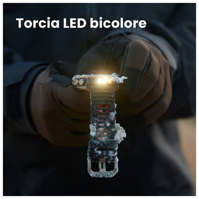 Amazfit T-Rex Ultra 2 smartwatch, cassa 51 mm titanio grado 5, display AMOLED, GPS dual-band, mappe precaricate, 30 giorni autonomia, nero