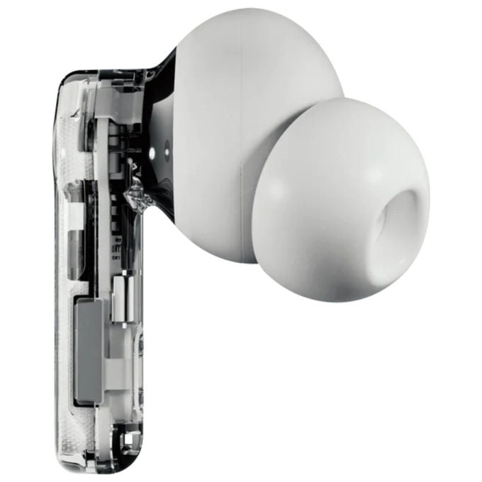 Nothing Ear (a), auricolari true wireless in-ear, cancellazione rumore 45 dB, Bluetooth 5.3, LDAC, 42,5h autonomia, IP54, ricarica wireless, bianchi