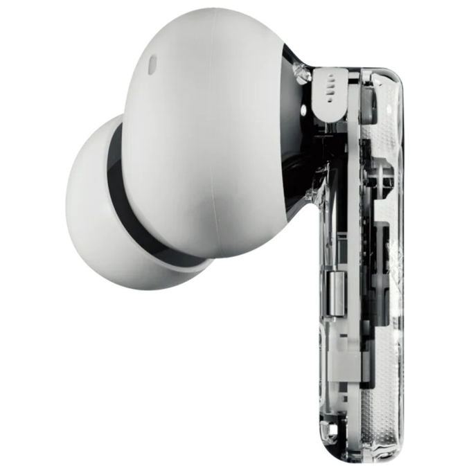 Nothing Ear (a), auricolari true wireless in-ear, cancellazione rumore 45 dB, Bluetooth 5.3, LDAC, 42,5h autonomia, IP54, ricarica wireless, bianchi