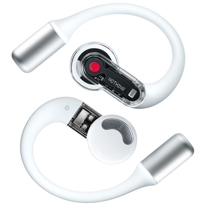 Nothing Ear open, auricolari open-ear wireless, bluetooth 5.3, cancellazione rumore, IP54, 30h autonomia, bianco