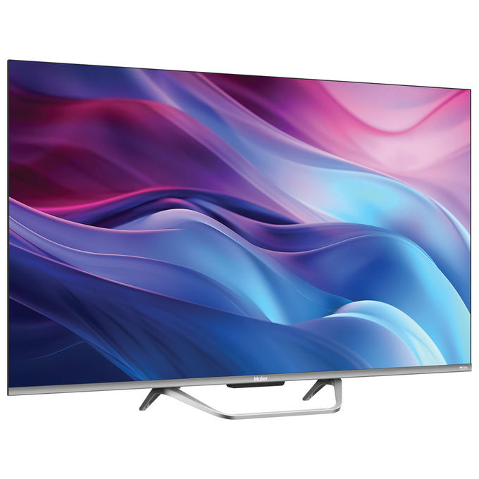 Haier smart tv 65 pollici, H65Q80FUX, QLED 4K, Google TV, Dolby Atmos, Direct-LED, Wi-Fi, Bluetooth 5.1, 4 HDMI, Nero