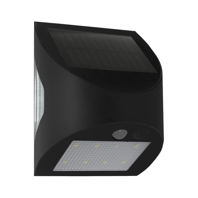 Century Italia applique solare led Arcadia Max 6W, 600 lm, 4000K, sensore di movimento, IP65, nero