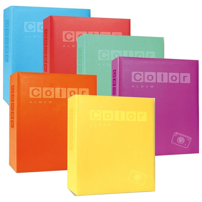 Picoglass album fotografico portafoto, tema petali, capacita' 200 foto, compatibile con foto 13x18 e 13x19 cm