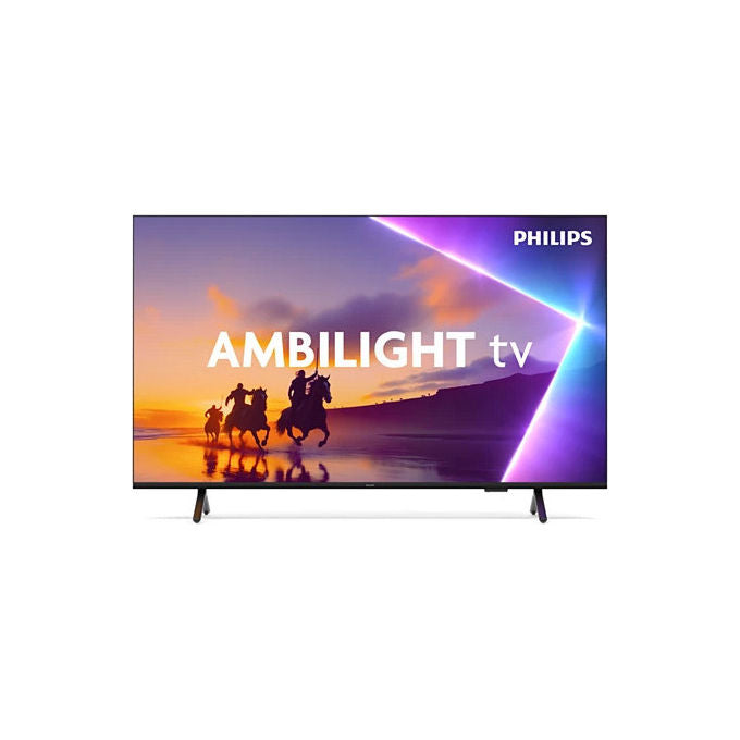 Philips tv QLED 4K 85 pollici, 85PUS8510-12, Ambilight, Smart TV Titan OS, Dolby Atmos, HDR10+, HDMI 2.1, nero