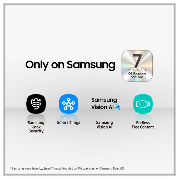 Samsung smart tv Neo QLED 65 pollici, QE65QN70FAUXZT, 4K Mini LED, processore NQ4 AI Gen2, Motion Xcelerator 144Hz, Neo Quantum HDR, AirSlim, 2025