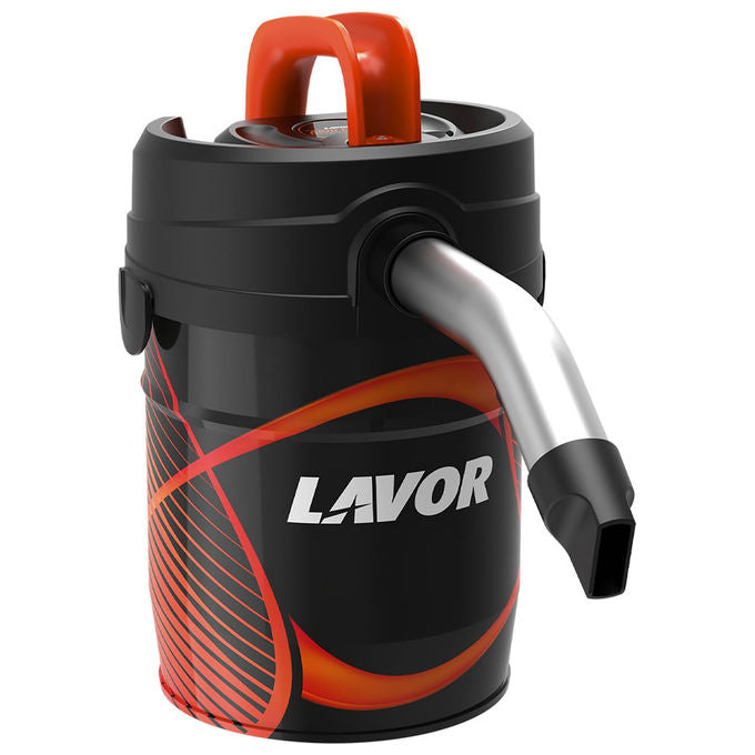 Lavor aspiracenere Ashley 4.0, 500W, fusto 4 litri, doppio filtro HEPA lavabile, per stufe a pellet, camini e barbecue