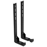 Meliconi supporto soundbar per tv, universale vesa, montaggio sopra o sotto tv, regolabile 4 a 15 cm, 10 kg, nero