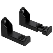 Meliconi supporto soundbar a parete, universale, portata 10 kg, muro e cartongesso, protezione antivibrazione EVA, tasselli Fischer inclusi, nero