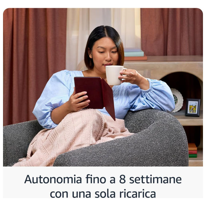 Amazon Kindle Colorsoft, lettore e-book, schermo a colori 7 pollici, 16 GB, luce regolabile bianco ambra, resistente all'acqua, nero