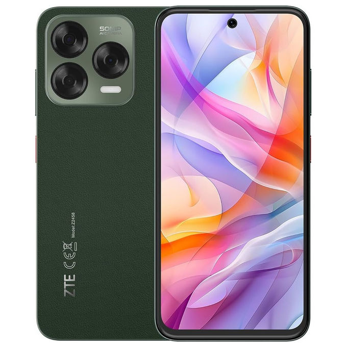 ZTE Blade V70 Vita smartphone, 256 GB, 4G, display LCD HD+ 6,7 pollici, Octa-core, 50 MP, 5000 mAh, verde giada