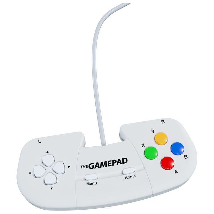 Retro Games the gamepad, controller USB 2.0, Bianco, compatibile PC, Mac, ZX Spectrum, THEC64 Mini, THEA500 Mini, cavo 1,8 m
