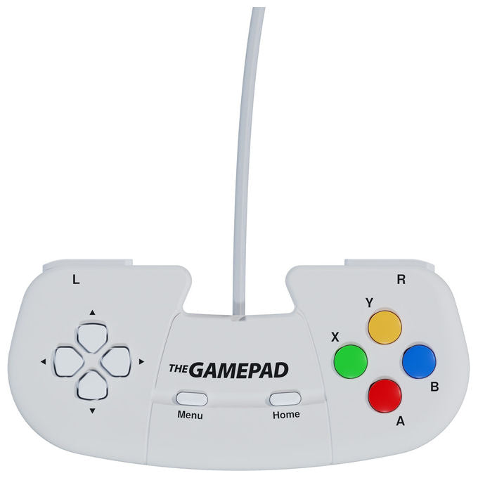 Retro Games the gamepad, controller USB 2.0, Bianco, compatibile PC, Mac, ZX Spectrum, THEC64 Mini, THEA500 Mini, cavo 1,8 m