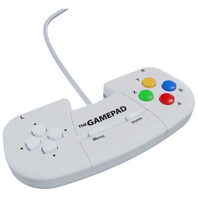 Retro Games the gamepad, controller USB 2.0, Bianco, compatibile PC, Mac, ZX Spectrum, THEC64 Mini, THEA500 Mini, cavo 1,8 m
