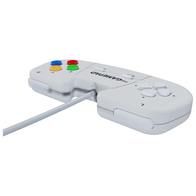 Retro Games the gamepad, controller USB 2.0, Bianco, compatibile PC, Mac, ZX Spectrum, THEC64 Mini, THEA500 Mini, cavo 1,8 m