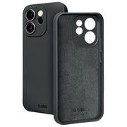 SBS cover Instinct per Oppo Reno 15F e 15FS, TPU e microfibra, compatibile ricarica wireless, protezione tasti, nera