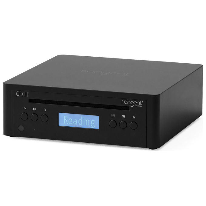 Tangent lettore CD III, design scandinavo, gapless playback, display, telecomando, uscita RCA e Toslink, nero