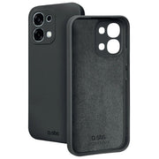 SBS cover Instinct per Oppo A6x, TPU e microfibra, protezione da urti e graffi, rivestimento interno morbido, nero