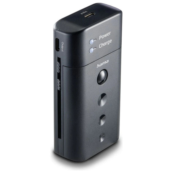 Hama caricabatterie universale USB, compatibile AA AAA, litio NiMH, 5V 3A, indicatore LED, nero, 00081390