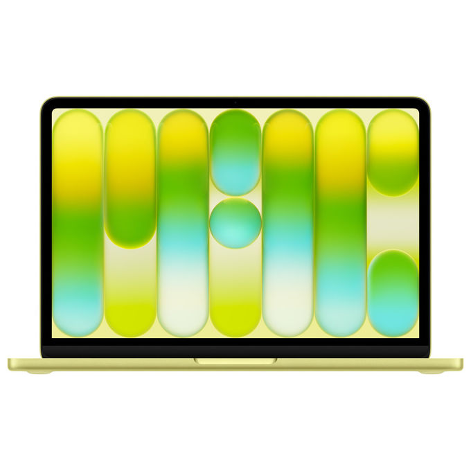 Apple MacBook Neo 13'', chip A18 Pro, cpu 6-core, gpu 5-core, 8GB RAM, 512GB SSD, Touch ID, giallo agrume