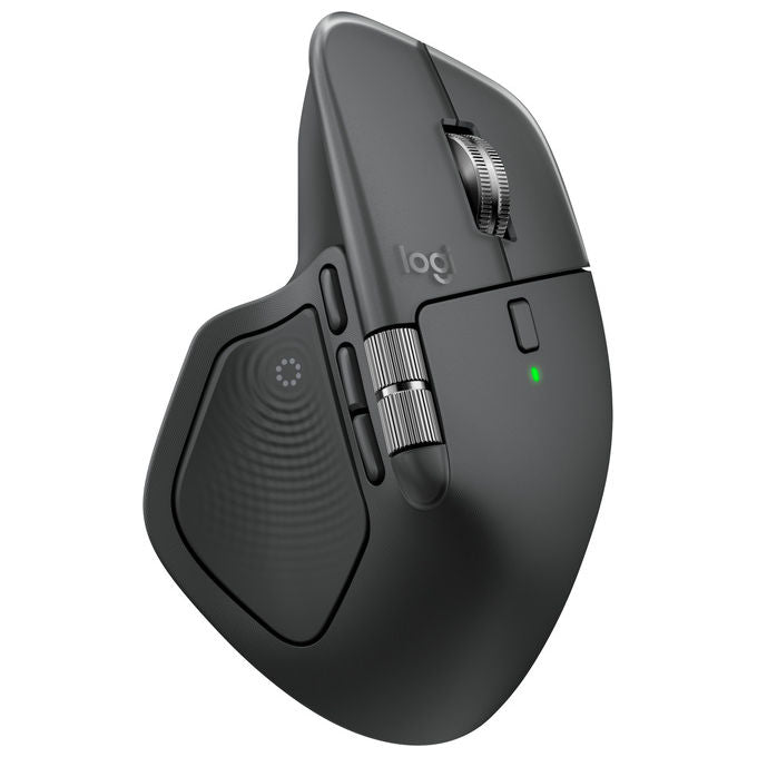 Logitech MX Master 4, mouse wireless ergonomico, 8000 DPI, Bluetooth 5.1, clic silenziosi, ricaricabile USB-C, grafite