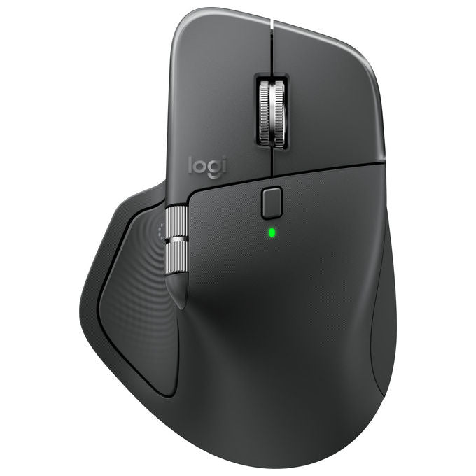 Logitech MX Master 4, mouse wireless ergonomico, 8000 DPI, Bluetooth 5.1, clic silenziosi, ricaricabile USB-C, grafite
