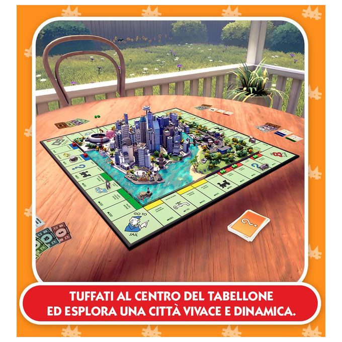 Ubisoft Monopoly 2024, videogioco Nintendo Switch, codice di attivazione, party game, citta' 3D, fino a 6 giocatori