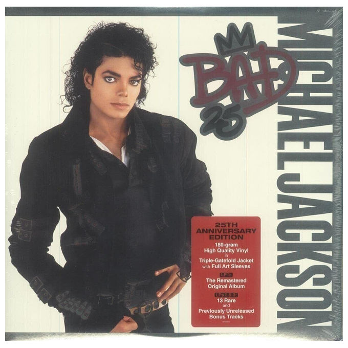 Michael Jackson, Bad, vinile LP, ristampa 2016, etichetta Epic, 180 grammi, pop rock, black music
