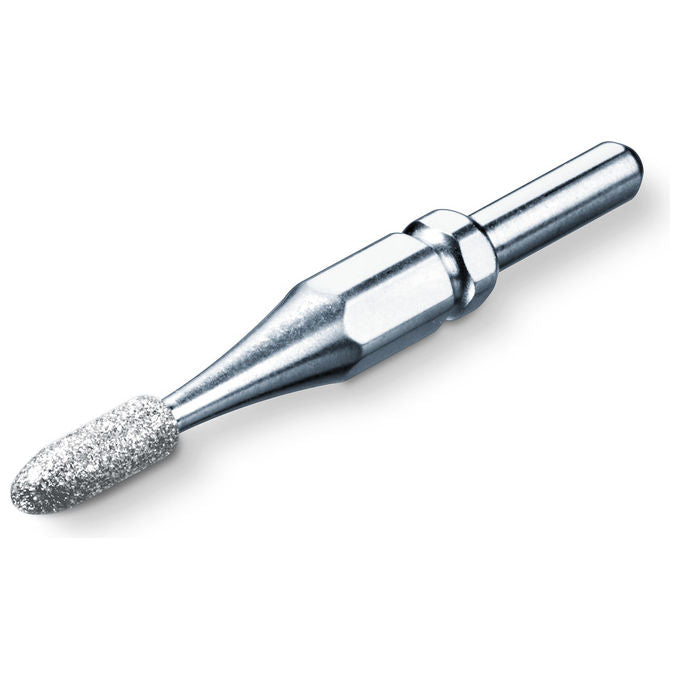 Beurer MP 62 kit testine ricambio manicure e pedicure, 9 accessori, zaffiro e feltro, 30 lime monouso