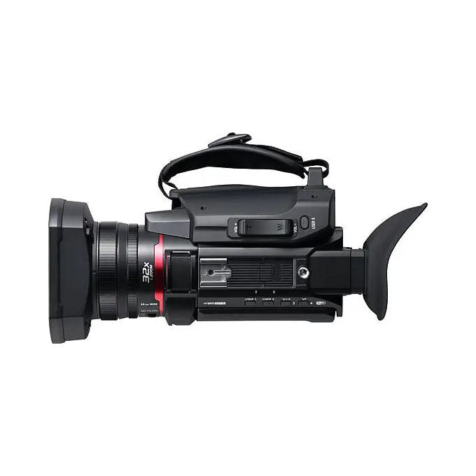 Panasonic HC-X1600 videocamera professionale 4K 60p, zoom ottico 24x, stabilizzazione ibrida 5 assi, 10 bit, ingressi XLR, Wi-Fi