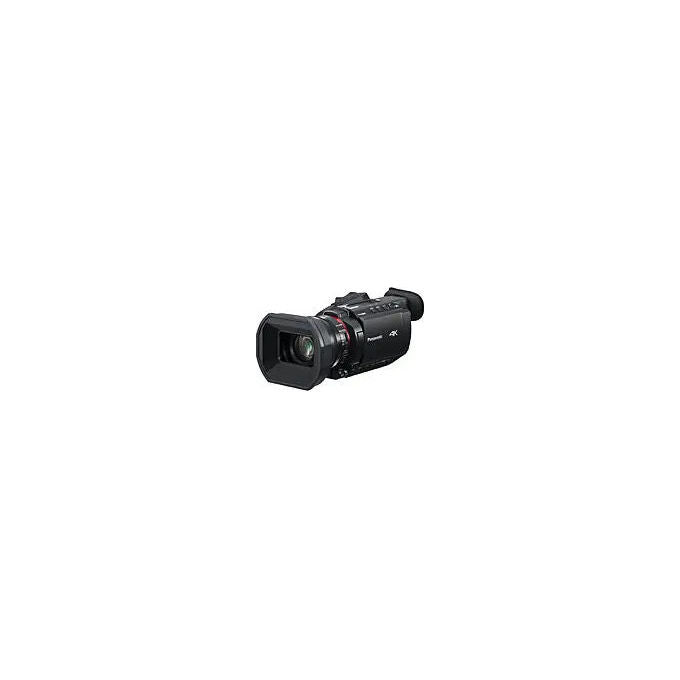 Panasonic HC-X1600 videocamera professionale 4K 60p, zoom ottico 24x, stabilizzazione ibrida 5 assi, 10 bit, ingressi XLR, Wi-Fi