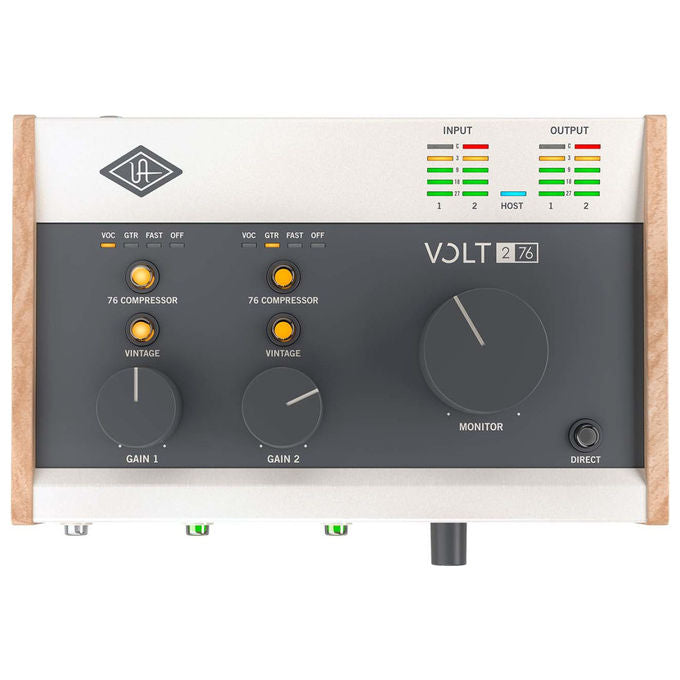 Universal Audio Volt 276, interfaccia audio USB 2-in 2-out, 24-bit-192kHz, preamp vintage, compressore analogico 1176, MIDI, phantom 48V
