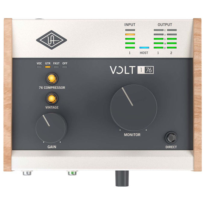 Universal Audio Volt 176, interfaccia audio USB 1-in-2-out, preamplificatore valvolare, compressore 1176, 24-bit-192kHz, MIDI