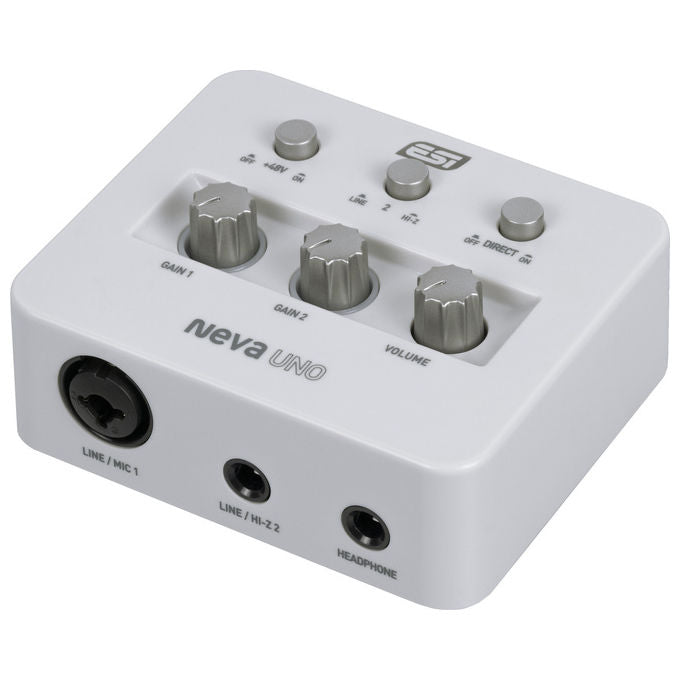 ESI Neva Uno, interfaccia audio USB-C, 24 bit 192 kHz, ingresso XLR combo, Hi-Z, phantom +48V, scheda audio