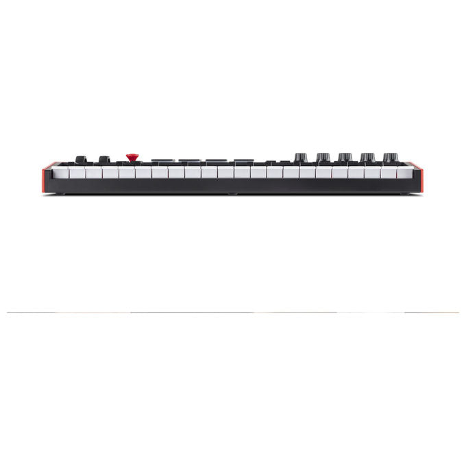 Akai MPK Mini Plus, tastiera controller MIDI 37 tasti, 8 pad RGB, encoder rotativi, sequencer, display OLED, USB, nero