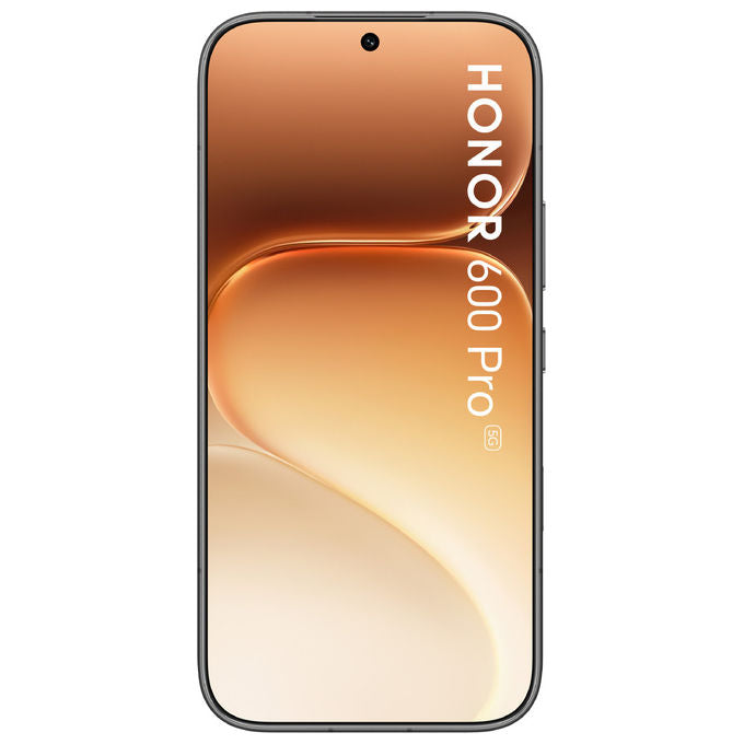 Honor 600 Pro smartphone 5G, 6.57'' AMOLED 120Hz, Snapdragon 8 Elite, 12 GB RAM, 512 GB, tripla fotocamera 200 MP, 6400 mAh, nero