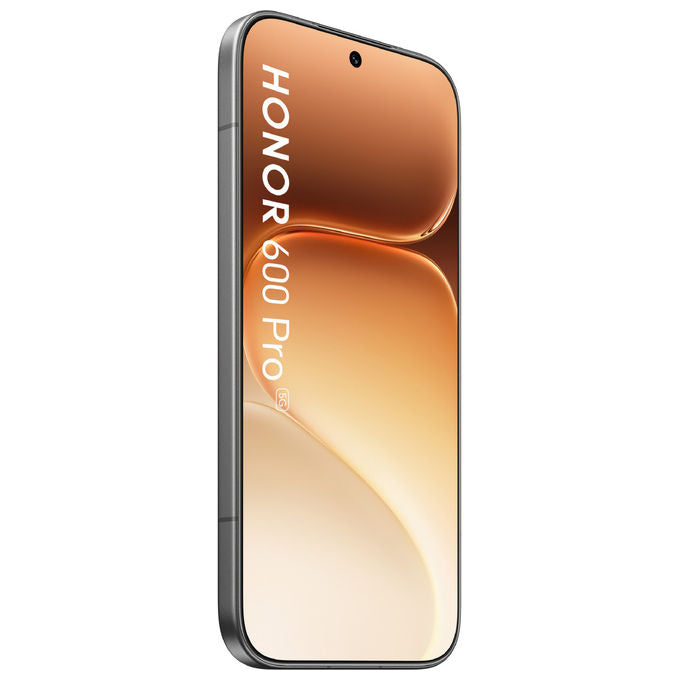 Honor 600 Pro smartphone 5G, 6.57'' AMOLED 120Hz, Snapdragon 8 Elite, 12 GB RAM, 512 GB, tripla fotocamera 200 MP, 6400 mAh, nero