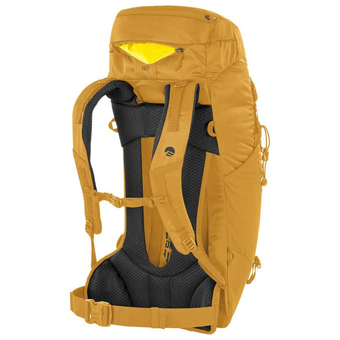 Ferrino Estella 30, zaino da trekking, 30 litri, Dry Net System, poliestere riciclato, copri zaino incluso, giallo