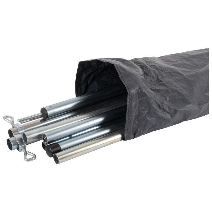 Brunner parasole Sunny NG, 2x3 m, protezione UV 50+, tessuto poliestere, profilo keder, 2 pali in acciaio, per camper e caravan