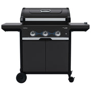 Campingaz barbecue a gas 3 Series Select, 3 bruciatori, GPL e metano, 11300 W, carrello con ruote, nero