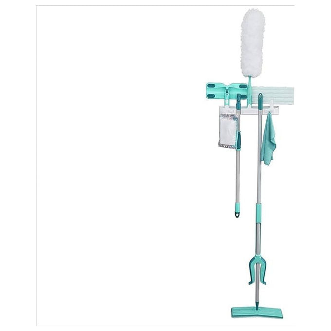 Leifheit Click System espositore con 73 accessori assortiti per la pulizia, codice 00923