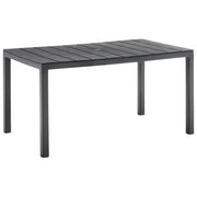 Bica tavolo da giardino King, polipropilene, grafite, 6 posti, 146x86x74 cm, resistente ai raggi UV