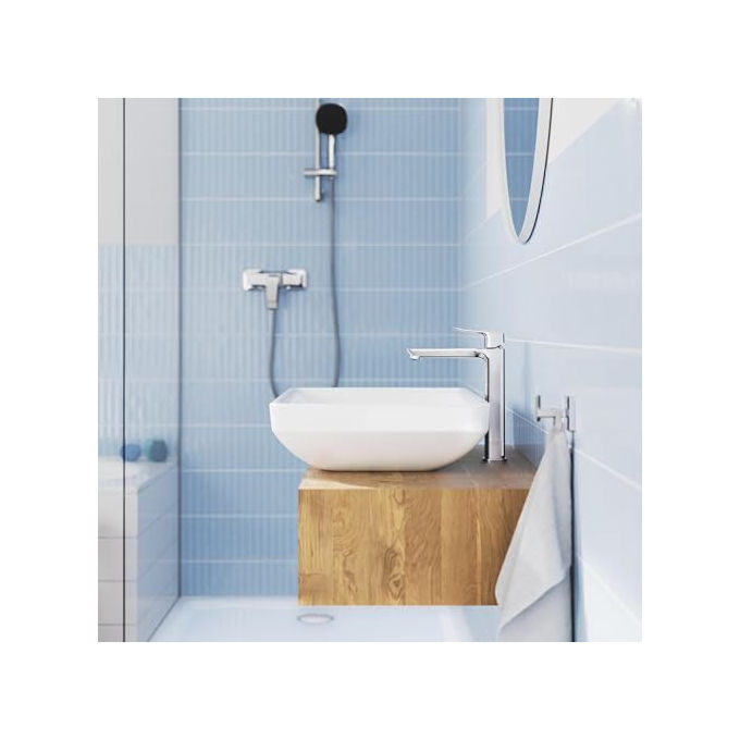 Grohe Dice miscelatore Mono Splitcomando doccia a parete, cromo, cartuccia ceramica 35 mm, SilkMove, valvola ritegno, QuickSpanner