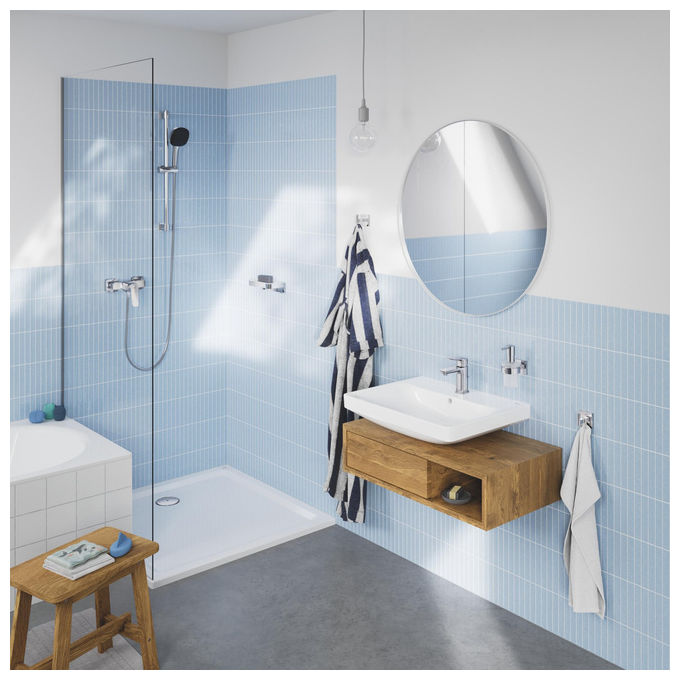 Grohe Dice miscelatore Mono Splitcomando doccia a parete, cromo, cartuccia ceramica 35 mm, SilkMove, valvola ritegno, QuickSpanner