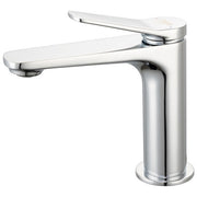 Idro Bric miscelatore lavabo Sound, cromo, cartuccia ceramica 26 mm, piletta click-clack, risparmio idrico, flessibili inox