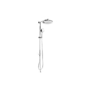 Idro Bric colonna doccia Santiago, cromo, soffione ABS Ø 23 cm, doccetta 3 getti Ø 11 cm, deviatore 3 vie, risparmio acqua 9 l-min