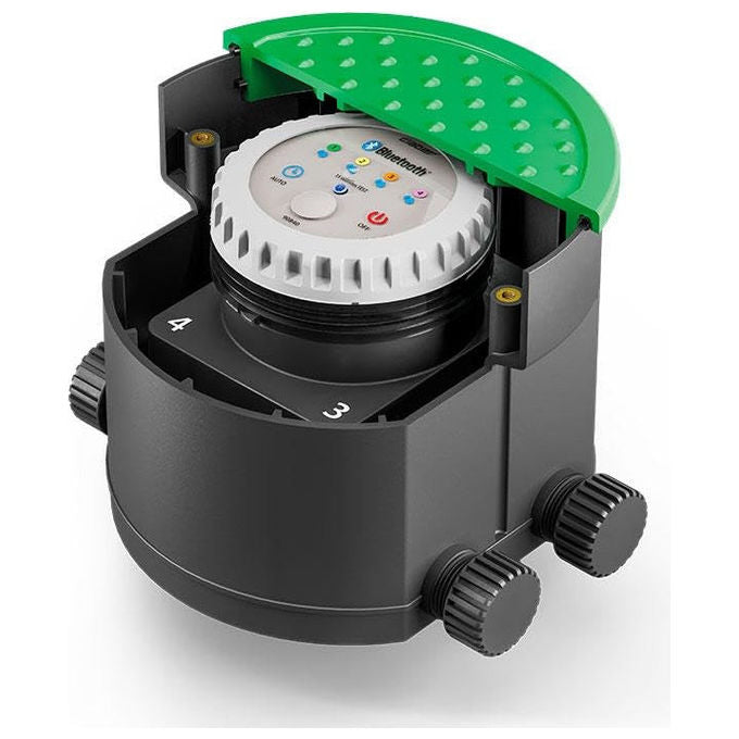 Claber CL0000908400000 Hydro-4 BT Pozzetto Premontato 4 Vie Programmatore Smart Bluetooth 4 Linee Irrigazione fino a 600 m² App myClaber IP68