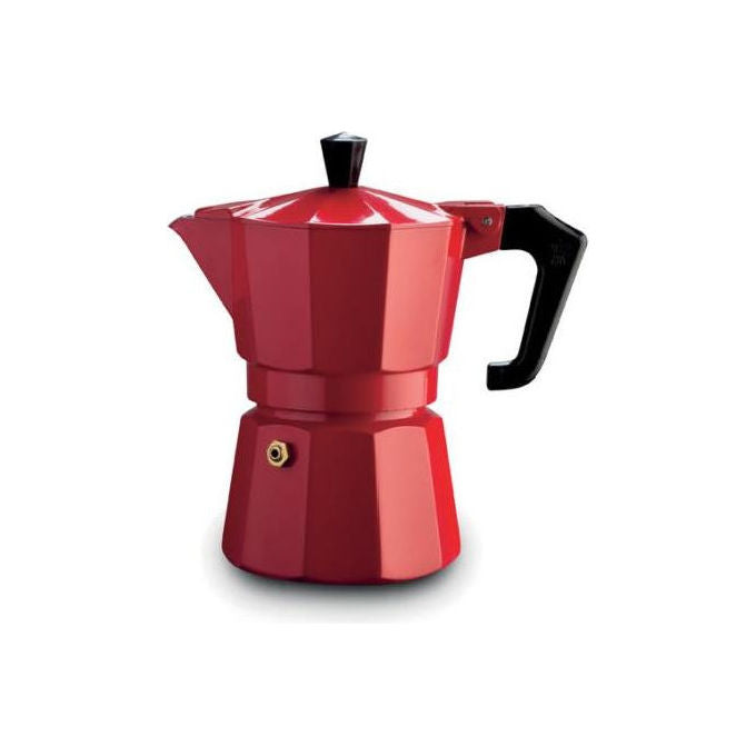 Pezzetti caffettiera Italexpress 1361V, 3 tazze, alluminio verniciato, magenta, gas, elettrico, vetroceramica